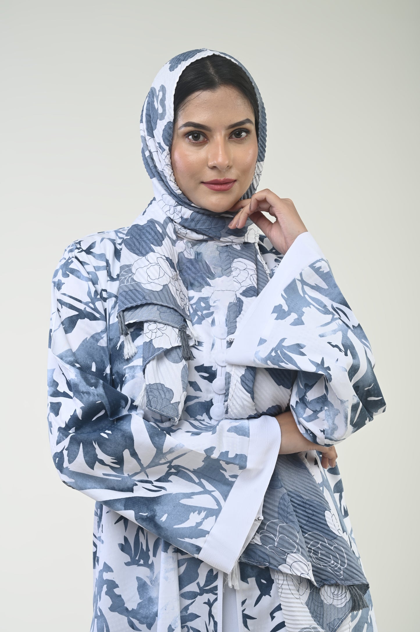 RUZAIN AL WAFI Modest Abaya Zoya Collection, Modest Printed Fancy Abaya, Modern Style, Premium High Quality Printed Fabric