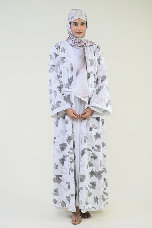 RUZAIN AL WAFI Modest Abaya Zoya Collection, Modest Printed Fancy Abaya, Modern Style, Premium High Quality Printed Fabric