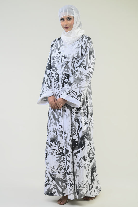 RUZAIN AL WAFI Modest Abaya Zoya Collection, Modest Printed Fancy Abaya, Modern Style, Premium High Quality Printed Fabric