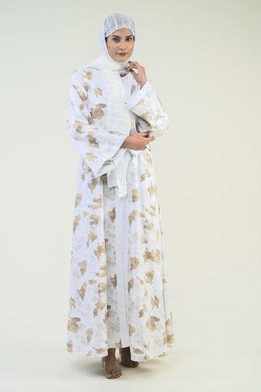 RUZAIN AL WAFI Modest Abaya Zoya Collection, Modest Printed Fancy Abaya, Modern Style, Premium High Quality Printed Fabric